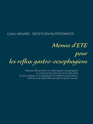 cover image of Menus d'été pour les reflux gastro-oesophagiens